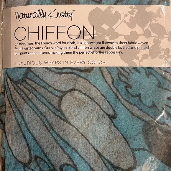 Naturally Knotty Chiffon Luxurious Wrap - Picture 2 of 4